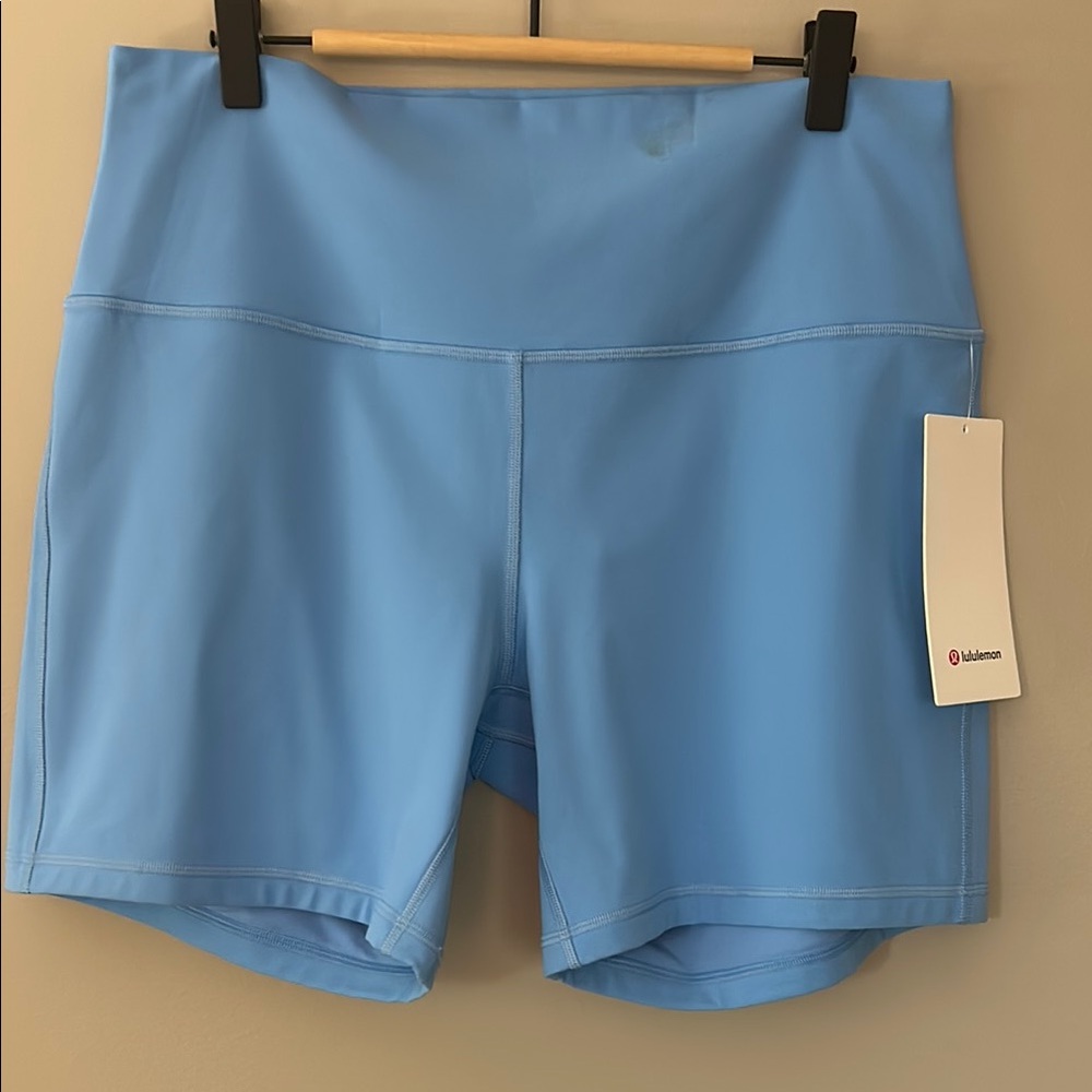 Lululemon‎ Align HR Short 6” Size 14 Aero Blue NWT Activewear Yoga Athletic Bike